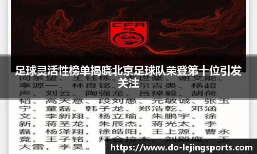 足球灵活性榜单揭晓北京足球队荣登第十位引发关注