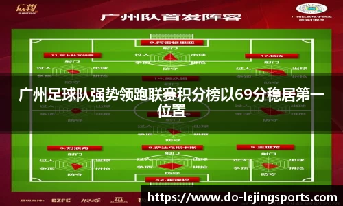广州足球队强势领跑联赛积分榜以69分稳居第一位置