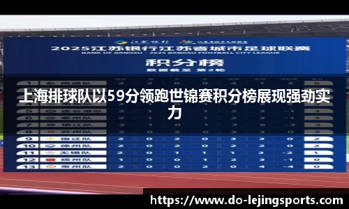 上海排球队以59分领跑世锦赛积分榜展现强劲实力